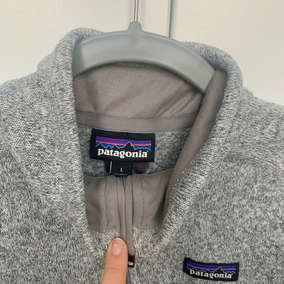 Patagonia Grey Fleece Quarter Zip - Picture 3 of 4